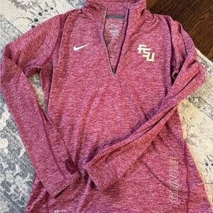 FSU Nike Maroon Dri-FIT Quarter-Zip